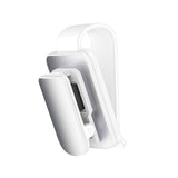 Maxbell sun Visor Sunglasses Clip Organizer Space Saving for Auto SUV White Argent
