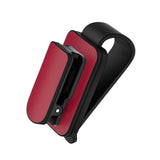 Maxbell sun Visor Sunglasses Clip Organizer Space Saving for Auto SUV Black Red