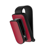 Maxbell sun Visor Sunglasses Clip Organizer Space Saving for Auto SUV Black Red
