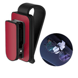 Maxbell sun Visor Sunglasses Clip Organizer Space Saving for Auto SUV Black Red