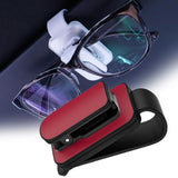 Maxbell sun Visor Sunglasses Clip Organizer Space Saving for Auto SUV Black Red