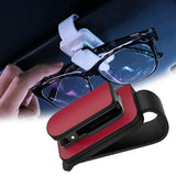 Maxbell sun Visor Sunglasses Clip Organizer Space Saving for Auto SUV Black Red