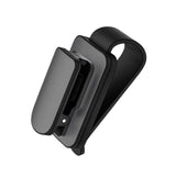 Maxbell sun Visor Sunglasses Clip Organizer Space Saving for Auto SUV Black Grey