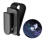 Maxbell sun Visor Sunglasses Clip Organizer Space Saving for Auto SUV Black Grey
