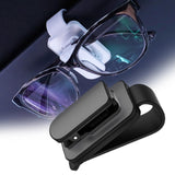 Maxbell sun Visor Sunglasses Clip Organizer Space Saving for Auto SUV Black Grey