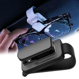 Maxbell sun Visor Sunglasses Clip Organizer Space Saving for Auto SUV Black Grey