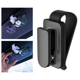 Maxbell sun Visor Sunglasses Clip Organizer Space Saving for Auto SUV Black Grey