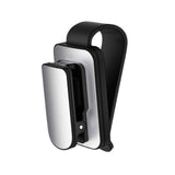 Maxbell sun Visor Sunglasses Clip Organizer Space Saving for Auto SUV Black Argent