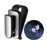 Maxbell sun Visor Sunglasses Clip Organizer Space Saving for Auto SUV Black Argent