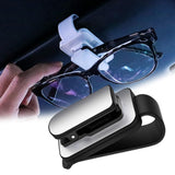 Maxbell sun Visor Sunglasses Clip Organizer Space Saving for Auto SUV Black Argent