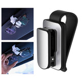Maxbell sun Visor Sunglasses Clip Organizer Space Saving for Auto SUV Black Argent