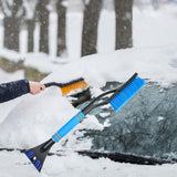 Maxbell Ice Scraper Snow Ice Shovel Sponge Handle Window Cleaning for Suvs Auto Blue