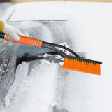 Maxbell Ice Scraper Snow Ice Shovel Sponge Handle Window Cleaning for Suvs Auto Orange