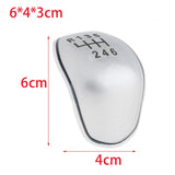 Maxbell Gear Shift Knob Cap Cover Parts Portable for Ford Fiesta MK7 2008-2013 Argent