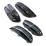 Maxbell Fog Light Bumper Grille 2058851523 2058851623 for Mercedes-Benz C-Class W205 With Black Strip