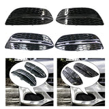 Maxbell Fog Light Bumper Grille 2058851523 2058851623 for Mercedes-Benz C-Class W205 With Black Strip