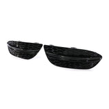 Maxbell Fog Light Bumper Grille 2058851523 2058851623 for Mercedes-Benz C-Class W205 With Black Strip
