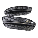 Maxbell Fog Light Bumper Grille 2058851523 2058851623 for Mercedes-Benz C-Class W205 With Black Strip