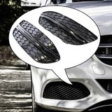 Maxbell Fog Light Bumper Grille 2058851523 2058851623 for Mercedes-Benz C-Class W205 With Black Strip