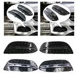 Maxbell Fog Light Bumper Grille 2058851523 2058851623 for Mercedes-Benz C-Class W205 With Black Strip