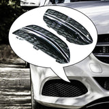 Maxbell Fog Light Bumper Grille 2058851523 2058851623 for Mercedes-Benz C-Class W205 With Bight Strip