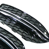 Maxbell Fog Light Bumper Grille 2058851523 2058851623 for Mercedes-Benz C-Class W205 With Bight Strip
