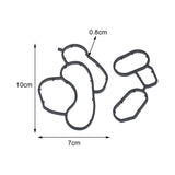 Maxbell 2x Car Engine Oil Filter Housing Seal Gasket Kit for BMW E46 E81 E82