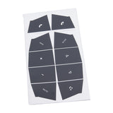 Maxbell Automobile Steering Wheel Button Stickers Interior for Porsche Cars