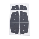 Maxbell Automobile Steering Wheel Button Stickers Interior for Porsche Cars