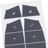 Maxbell Automobile Steering Wheel Button Stickers Interior for Porsche Cars