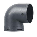 Maxbell Air Ducting Pipe Elbow Outlet Round Tube Durable Heater Accessories 75mm