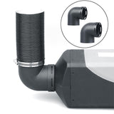 Maxbell Air Ducting Pipe Elbow Outlet Round Tube Durable Heater Accessories 75mm