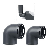 Maxbell Air Ducting Pipe Elbow Outlet Round Tube Durable Heater Accessories 75mm