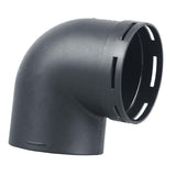 Maxbell Air Ducting Pipe Elbow Outlet Round Tube Durable Heater Accessories 75mm