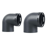 Maxbell Air Ducting Pipe Elbow Outlet Round Tube Durable Heater Accessories 75mm