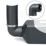 Maxbell Air Ducting Pipe Elbow Outlet Round Tube Durable Heater Accessories 60mm