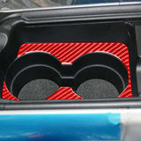 Maxbell Center Armrest Cup Holder Cover Decals Trim for Mazda RX-8 2004-2008 Red