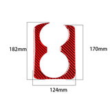 Maxbell Center Armrest Cup Holder Cover Decals Trim for Mazda RX-8 2004-2008 Red