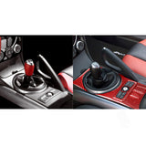 Maxbell Center Console Gear Shift Panel Cover Decals for Mazda rx8 2004-2008 Red