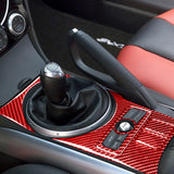 Maxbell Center Console Gear Shift Panel Cover Decals for Mazda rx8 2004-2008 Red