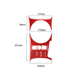 Maxbell Center Console Gear Shift Panel Cover Decals for Mazda rx8 2004-2008 Red