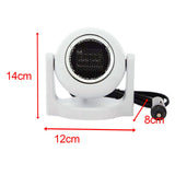 Maxbell Auto Heating Fan Multifunction Fast Heating for Vehicle Home Winter 12v White