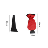 Maxbell Compact Snow Shovel with Glove Durable Clean Tool for Truck Winter red
