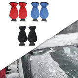 Maxbell Compact Snow Shovel with Glove Durable Clean Tool for Truck Winter red