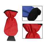 Maxbell Compact Snow Shovel with Glove Durable Clean Tool for Truck Winter red