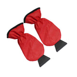 Maxbell Compact Snow Shovel with Glove Durable Clean Tool for Truck Winter red