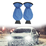 Maxbell Compact Snow Shovel with Glove Durable Clean Tool for Truck Winter blue