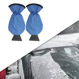 Maxbell Compact Snow Shovel with Glove Durable Clean Tool for Truck Winter blue