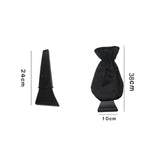 Maxbell Compact Snow Shovel with Glove Durable Clean Tool for Truck Winter black