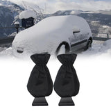 Maxbell Compact Snow Shovel with Glove Durable Clean Tool for Truck Winter black